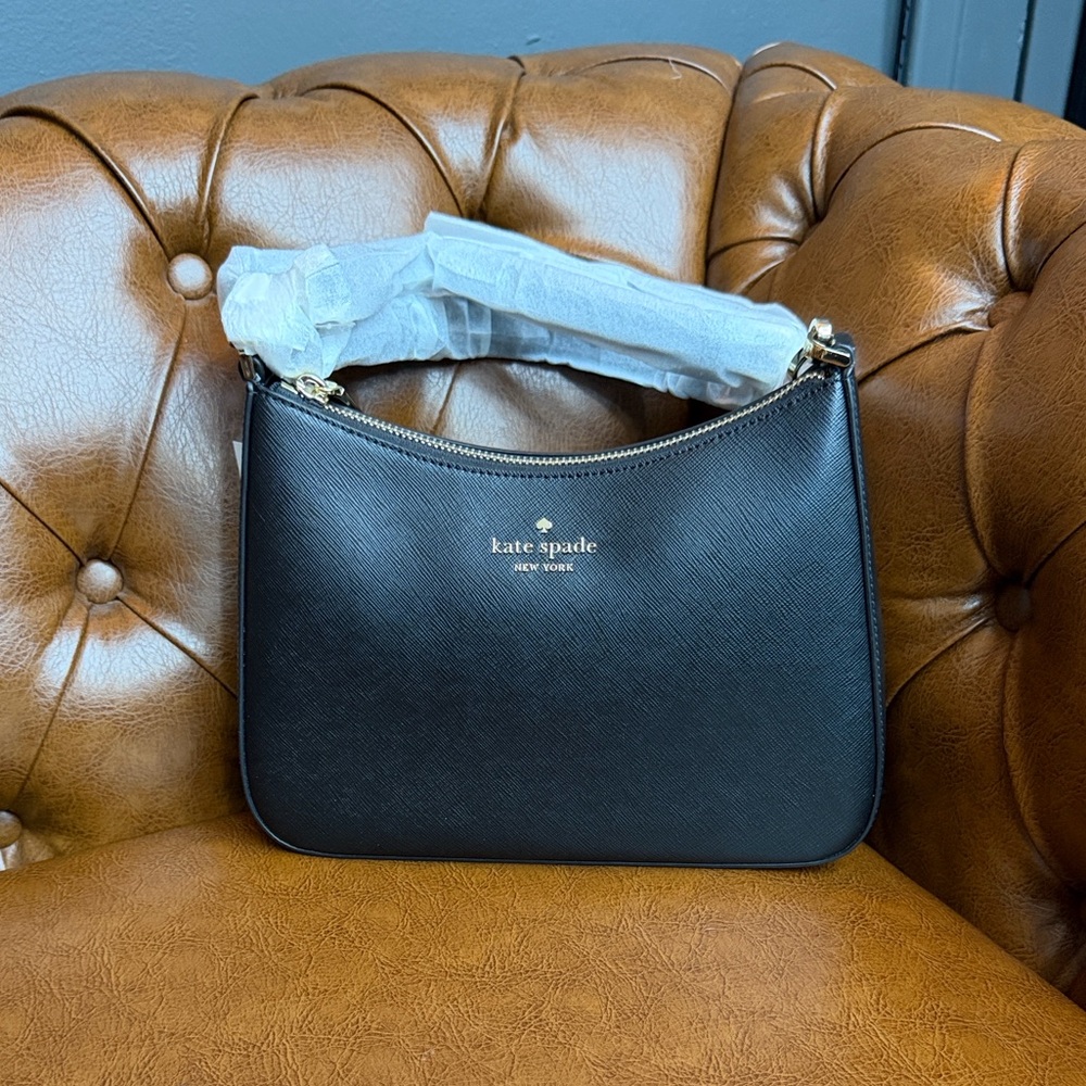 Kate Spade ♠️ Madison Black Saffiano Leather Shoulder Bag KH397 NWT - Picture 4 of 14
